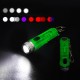 M300 GITD-Green Self-luminous 400LM 6500K EDC Keychain Flashlight with RGB Sidelight, Magnetic Tail Repair Work Lamp Type-C Rechargeable Mini UV Flashlight