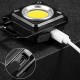 3-in-1 500 lumen Mini Keychain Light+ Bottle Opener Magnetic Attraction Type-C Charing Mini EDC Work Lamp With Hook & Adjustable Stand