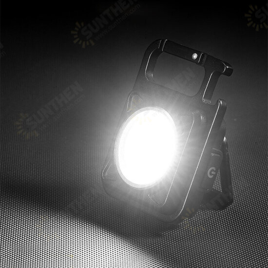 3-in-1 500 lumen Mini Keychain Light+ Bottle Opener Magnetic Attraction Type-C Charing Mini EDC Work Lamp With Hook & Adjustable Stand 3-in-1 500 lumen Mini Keychain Light+ Bottle Opener Magnetic Attraction Type-C Charing Mini EDC Work Lamp With Hook & Adjustable Stand