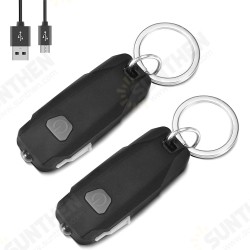 2 Pack Mini Led Lights, Portable USB Rechargeable Ultra Bright Keychain Flashlight with 2 Level Brightness Key Ring Torch 2 Pack Mini Led Lights, Portable USB Rechargeable Ultra Bright Keychain Flashlight with 2 Level Brightness Key Ring Torch