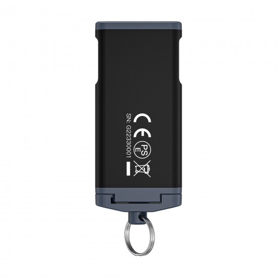 G2 P9 500LM Quick-release EDC LED Keychain Flashlight Magnetic Tail Type-C Charging Super Wide-angle Floodlight Keychain Lamp Work Light With Back Clip