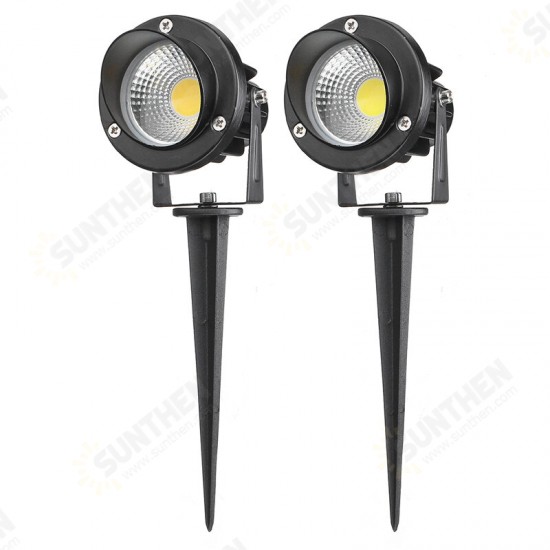 10W LED COB Lawn Light Garden Spotlights Outdoor Yard Waterproof Spike Landscape Lamp AC85-265V