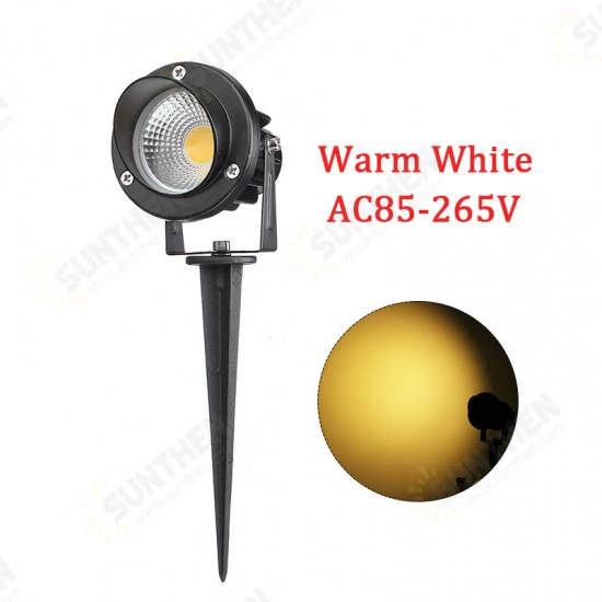 10W LED COB Lawn Light Garden Spotlights Outdoor Yard Waterproof Spike Landscape Lamp AC85-265V