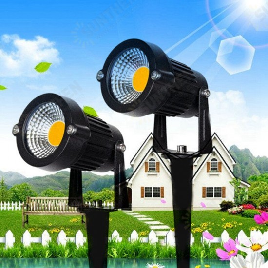 10W LED COB Lawn Light Garden Spotlights Outdoor Yard Waterproof Spike Landscape Lamp AC85-265V