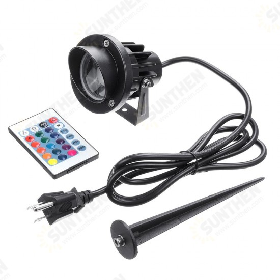 10W RGB LED Flood Spot Light Waterproof Outdoor Garden Landscape Path Lawn Lamp Christmas Decorations Lights AC85-265V