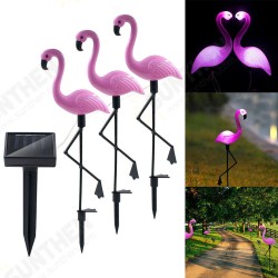 1/3Pcs Pink Flamingo Lawn Patio Yard Walkway Garden Stake Landscape Path Solar 1/3Pcs Pink Flamingo Lawn Patio Yard Walkway Garden Stake Landscape Path Solar