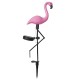 1/3Pcs Pink Flamingo Lawn Patio Yard Walkway Garden Stake Landscape Path Solar