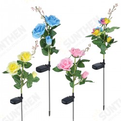 1PC/2PCS LED Solar Lawn Light Simulation Flower Lamp Discoloration Ball-flower Outdoor Yard Lighting 1PC/2PCS LED Solar Lawn Light Simulation Flower Lamp Discoloration Ball-flower Outdoor Yard Lighting