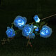 1PC/2PCS LED Solar Lawn Light Simulation Flower Lamp Discoloration Ball-flower Outdoor Yard Lighting