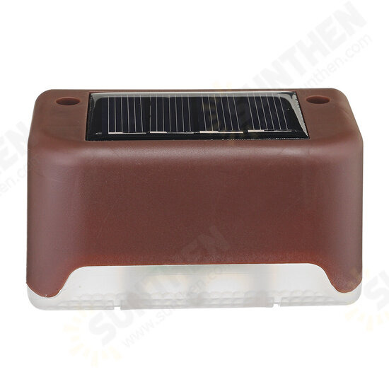 1PC/4PCS/6PCS Solar Powered LED Deck Light Warm White Outdoor Path Garden Stairs Step Fence Wall Lamp