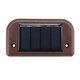 1PC/4PCS/6PCS Solar Powered LED Deck Light Warm White Outdoor Path Garden Stairs Step Fence Wall Lamp