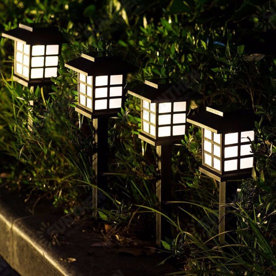 2 Pack Solar LED Lawn Lights Pathway Lights Set Outdoor Yard Garden Walkway Landscape Lamp