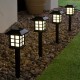 2 Pack Solar LED Lawn Lights Pathway Lights Set Outdoor Yard Garden Walkway Landscape Lamp