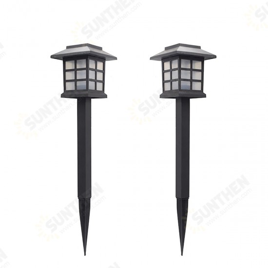 2 Pack Solar LED Lawn Lights Pathway Lights Set Outdoor Yard Garden Walkway Landscape Lamp