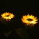 2 Pcs Sunflower Outdoor Solar Power LED Flower Light Waterproof Chrysanthemum Flower Stake Lamp Home Garden Yard Lawn Path Decor