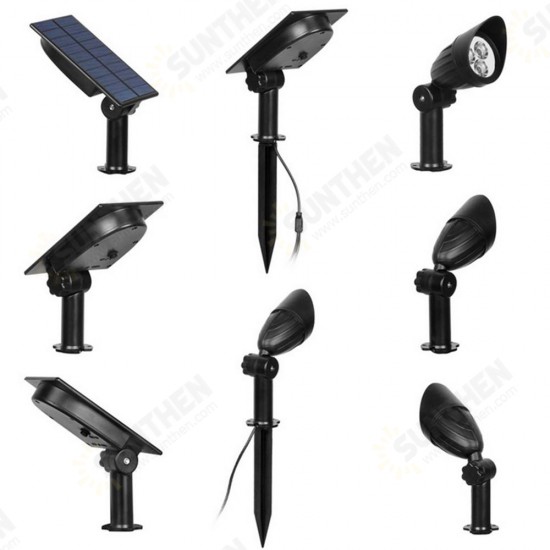 2 in 1 Solar Powered LED Light-controlled Lawn Lights Outdoor Waterproof Yard Wall Landscape Lamps