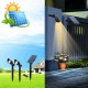 2 in 1 Solar Powered LED Light-controlled Lawn Lights Outdoor Waterproof Yard Wall Landscape Lamps