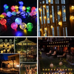 20 LEDs Solar String Ball Lights Garden Decor Lamp Outdoor Waterproof Warm White / Multi-Color 20 LEDs Solar String Ball Lights Garden Decor Lamp Outdoor Waterproof Warm White / Multi-Color