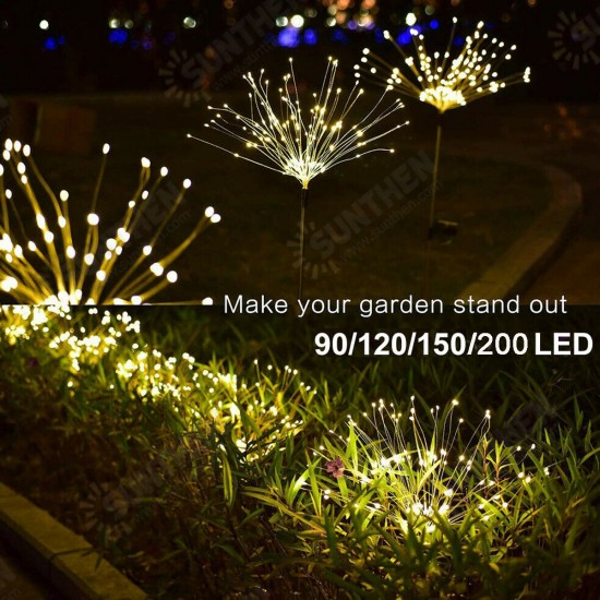 200/150/120/100/90 LED Solar Power Fairy Lights String Lamps Party Wedding Decor Garden Remote Control