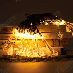 21.3ft 30LEDs Outdoor Solar String Lights Waterproof Waterdrop Colorful Decor 21.3ft 30LEDs Outdoor Solar String Lights Waterproof Waterdrop Colorful Decor
