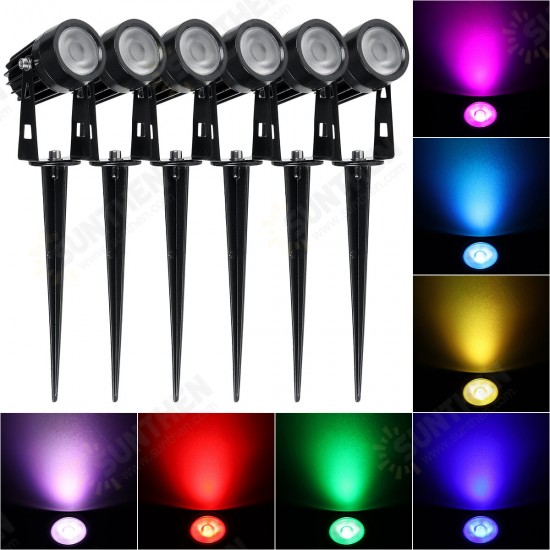 2/4/6 PCS 12V LED Lawn Lights Spotlight Landscape Light Waterproof Outdoor Garden Pathway Yard