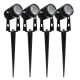 2/4/6 PCS 12V LED Lawn Lights Spotlight Landscape Light Waterproof Outdoor Garden Pathway Yard