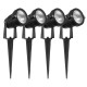 2/4/6 PCS COB Lawn Lights Spotlight Landscape Light 120LM/W Waterproof Outdoor Garden Pathway Yard