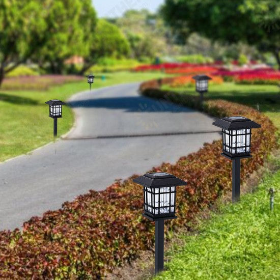 2PCS Auto Sensing LED Solar Lamp Garden Lamps For Outdoor Patio Lawn