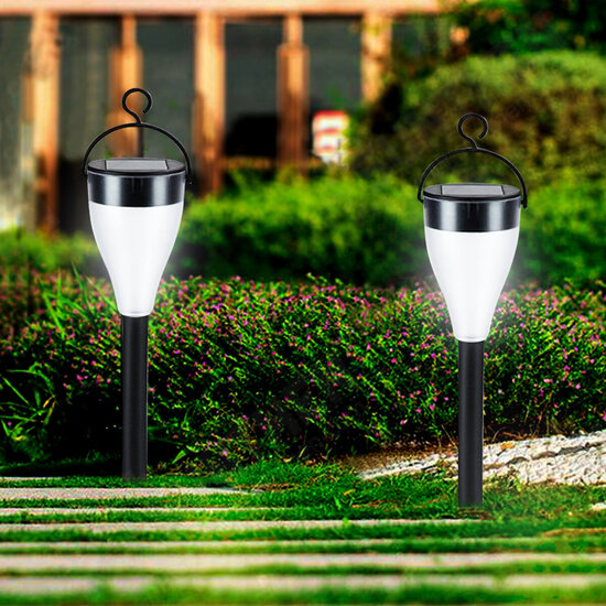 2PCS Auto Sensing LED Solar Lamp Garden Lamps For Outdoor Patio Lawn