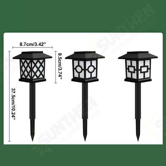 2PCS LED Solar Lawn Light Waterproof Outdoor Landscape Lamp for Garden Yard