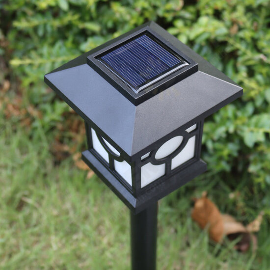 2PCS LED Solar Lawn Light Waterproof Outdoor Landscape Lamp for Garden Yard