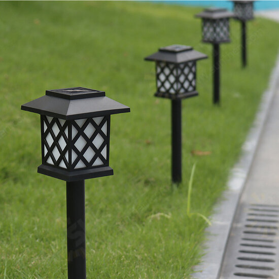 2PCS LED Solar Lawn Light Waterproof Outdoor Landscape Lamp for Garden Yard