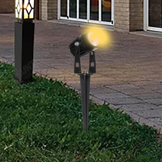 2PCS/4PCS/10PCS 5W COB LED Lawn Lamp Warm White Waterproof Garden Spotlights Landscape Yard Light AC/DC12V