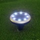 2Pcs Soalr Garden Light Lawn Lamp Outdoor Disk Light Lawn Lights Garden Pathway Decoration Waterproof Solar Lamp Ground Light