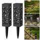 2Pcs Solar Powered Garden Post Lights Waterproof LED Outdoor Patio Yard Lawn Holidays Decor