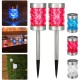 2pcs Solar Power Outdoor Path Light Spot Lamp Yard Garden Lawn Landscape Lamps