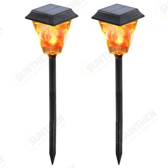 3W Solar Powered 12 LED Flame Lawn Light Outdoor Waterproof IP65 Garden Path Torch Lamp