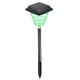 3W Solar Powered 12 LED Lawn Light Outdoor Waterproof IP65 Garden Path Landscape Lamp