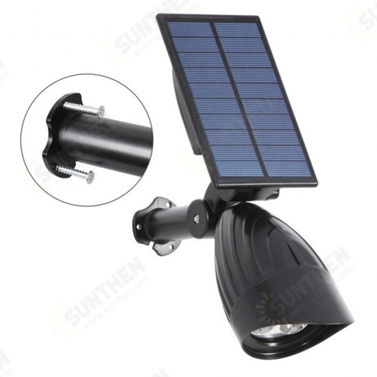 3W Solar Powered 3 LED Light-controlled Lawn Light Outdoor Waterproof Yard Wall Landscape Lamp