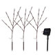 3pcs 8 Modes Solar Garden Decor Light Outdoor Cherry Blossom Landscape Pathway Light