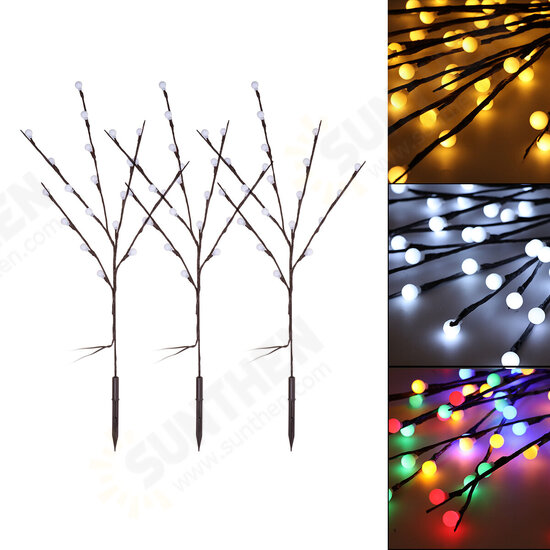 3pcs Solar Garden Light Outdoor Decor Tree Ball Lawn Yard Path Lamp Christmas Decorations Lights 3pcs Solar Garden Light Outdoor Decor Tree Ball Lawn Yard Path Lamp Christmas Decorations Lights