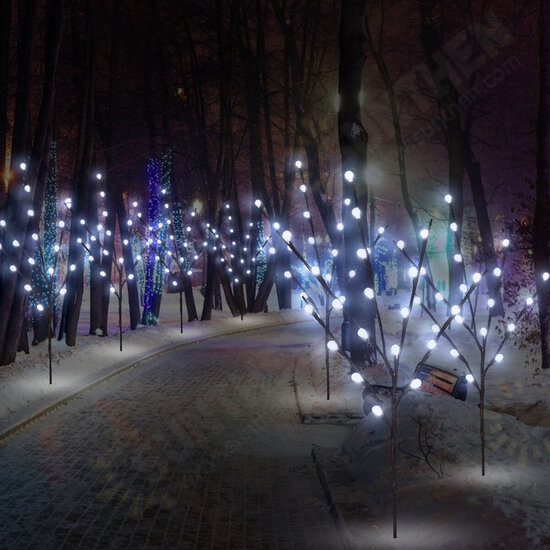 3pcs Solar Garden Light Outdoor Decor Tree Ball Lawn Yard Path Lamp Christmas Decorations Lights 3pcs Solar Garden Light Outdoor Decor Tree Ball Lawn Yard Path Lamp Christmas Decorations Lights