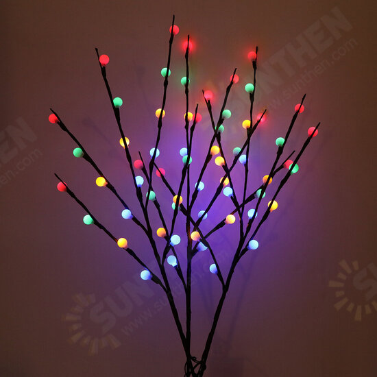 3pcs Solar Garden Light Outdoor Decor Tree Ball Lawn Yard Path Lamp Christmas Decorations Lights