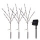 3pcs Solar Garden Light Outdoor Decor Tree Ball Lawn Yard Path Lamp Christmas Decorations Lights