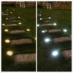 4 Pcs LED Solar Power In Ground Lights Outdoor Garden Courtyard Landscape lights 4 Pcs LED Solar Power In Ground Lights Outdoor Garden Courtyard Landscape lights