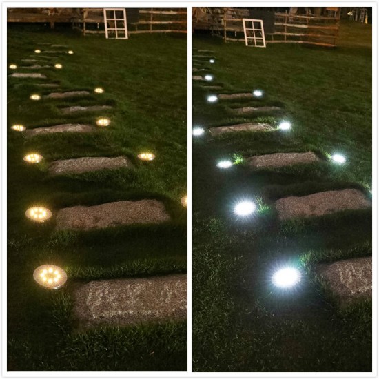 4 Pcs LED Solar Power In Ground Lights Outdoor Garden Courtyard Landscape lights