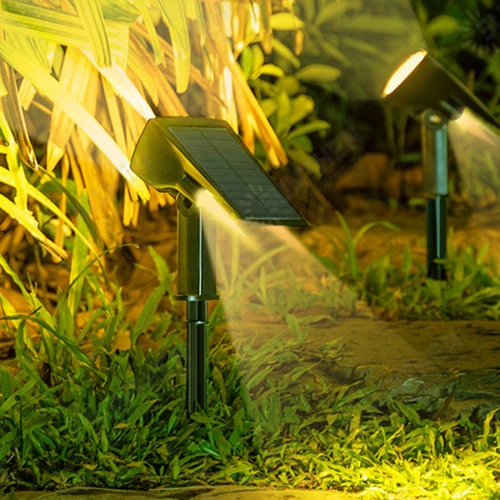 43LED Solar Landscape Light Front Rear Light Up RGB Waterproof Garden Decor Lamp