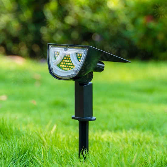 43LED Solar Landscape Light Front Rear Light Up RGB Waterproof Garden Decor Lamp