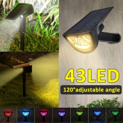 43LED Solar Landscape Light Front Rear Light Up RGB Waterproof Garden Decor Lamp 43LED Solar Landscape Light Front Rear Light Up RGB Waterproof Garden Decor Lamp