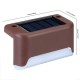 4PCS LED Solar Path Stair Lamp Outdoor Waterproof Wall Lawn Light for Garden Home